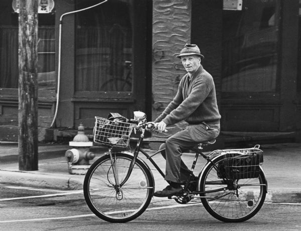 1978 - Man on a bike